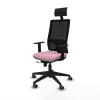 Office Chair with Headrest Piqueras y Crespo 1D066G1 Pink