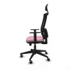 Office Chair with Headrest Piqueras y Crespo 1D066G1 Pink
