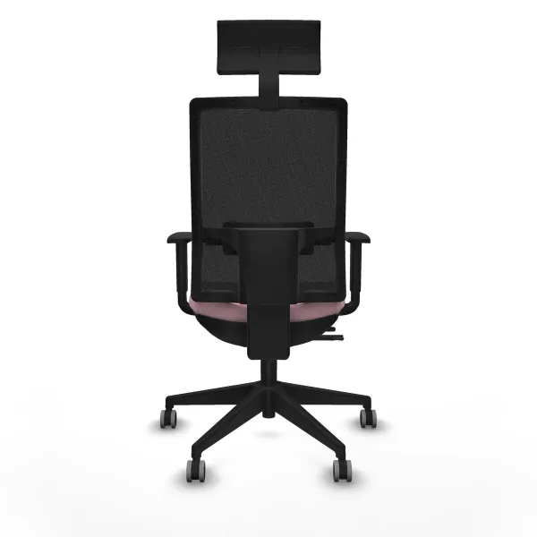 Office Chair with Headrest Piqueras y Crespo 1D066G1 Pink