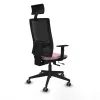 Office Chair with Headrest Piqueras y Crespo 1D066G1 Pink