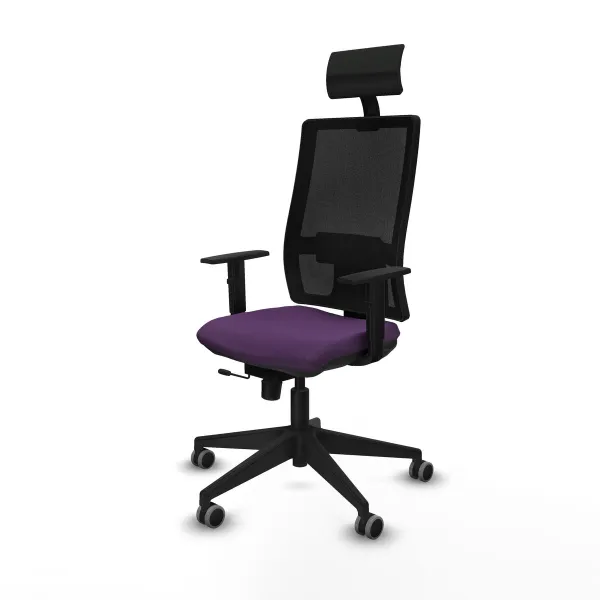 Office Chair with Headrest Piqueras y Crespo 1D066G1 Purple