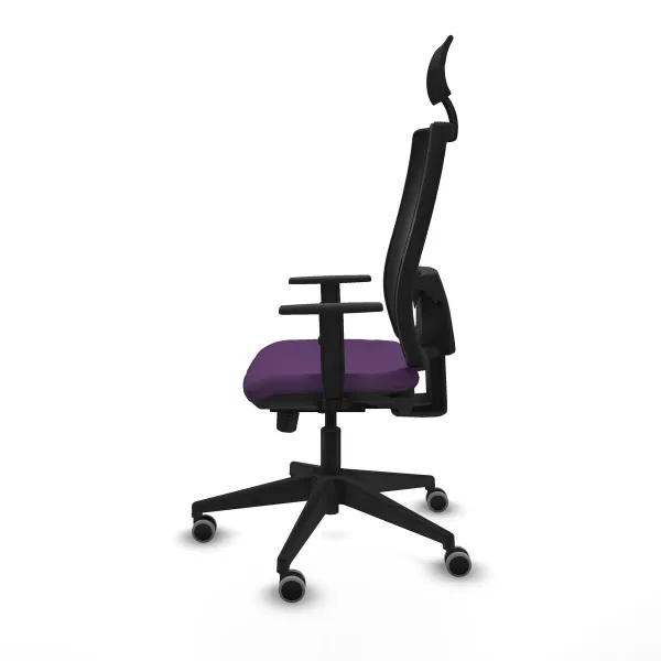 Office Chair with Headrest Piqueras y Crespo 1D066G1 Purple