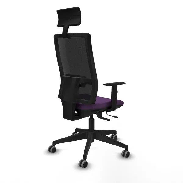 Office Chair with Headrest Piqueras y Crespo 1D066G1 Purple