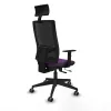 Office Chair with Headrest Piqueras y Crespo 1D066G1 Purple