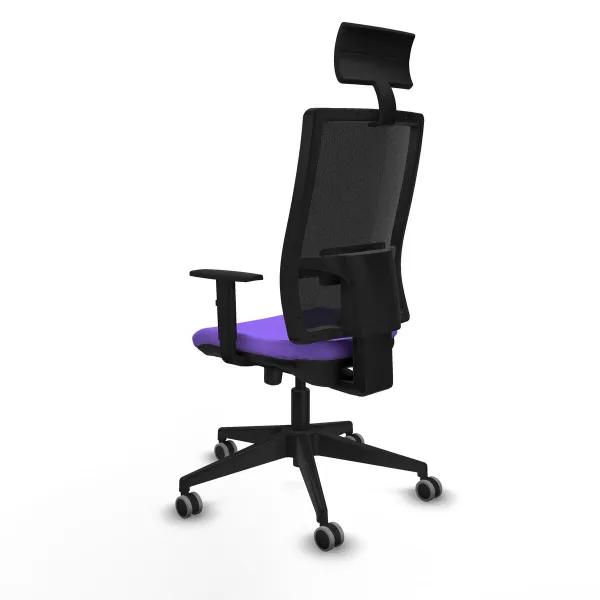 Office Chair with Headrest Piqueras y Crespo 1D066G1 Lilac