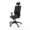 Office Chair with Headrest Piqueras y Crespo 1D066G1 Black