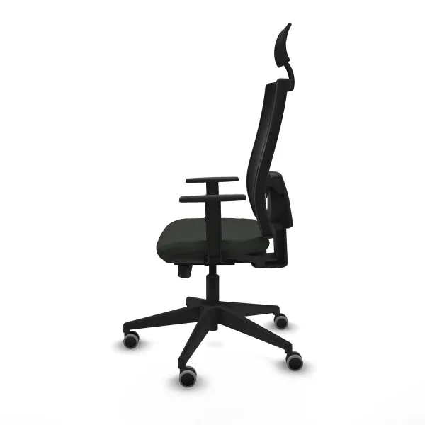 Office Chair with Headrest Piqueras y Crespo 1D066G1 Black