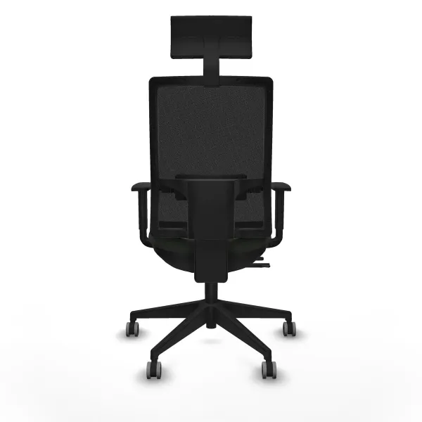 Office Chair with Headrest Piqueras y Crespo 1D066G1 Black
