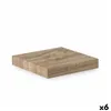 Shelve Confortime Natural MDF Wood 23,5 x 23,5 x 3,8 cm (6 Units)