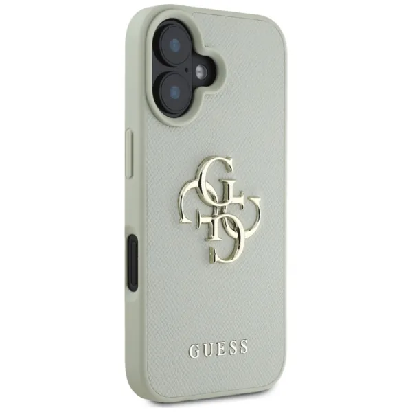 Guess Grained Big 4G Logo Small Classic Logo - Case for iPhone 16 (green)
