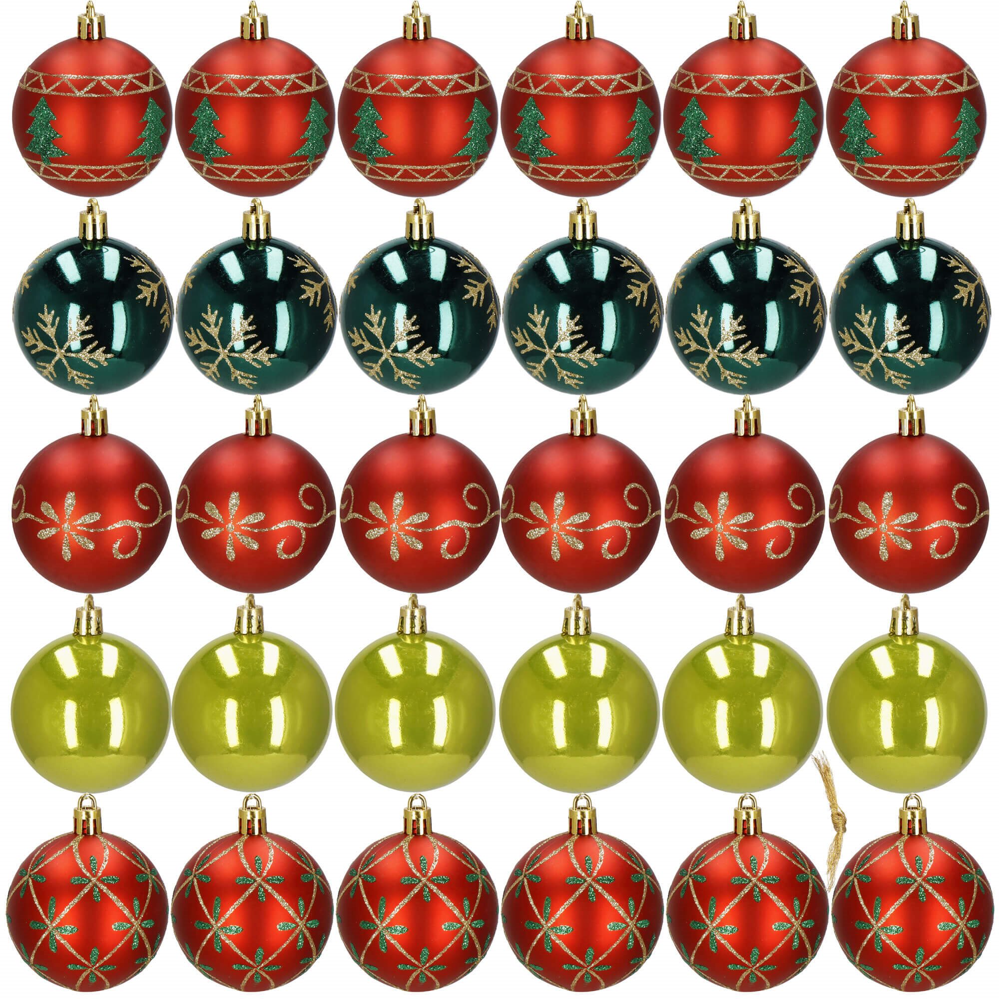 Christmas tree ornament set Springos CA1134, 6 cm, 30 p | Buy online — Megaluks