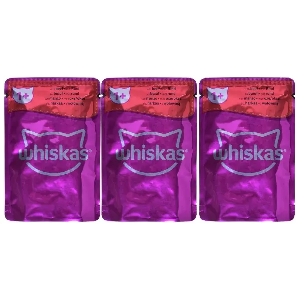 Cat food Whiskas Classic Meals Chicken Veal Lamb Birds 12 x 85 g