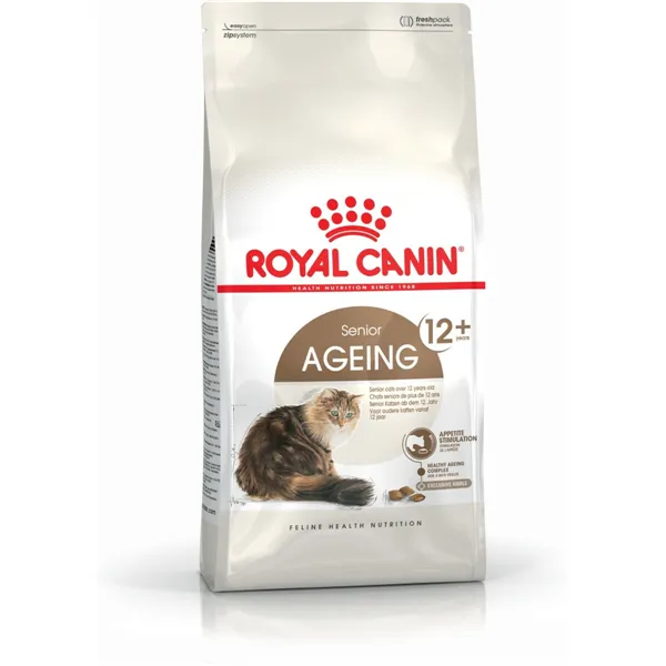 Cat food Royal Canin Senior Ageing 12+ Senior Chicken Vegetable Birds 4 Kg