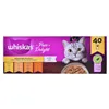 Cat food Whiskas Pure Delight Chicken Turkey Duck Birds 40 x 85 g