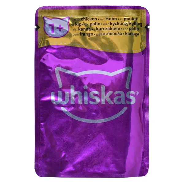 Cat food Whiskas Classic Meals Chicken Veal Lamb Birds 80 x 85 g