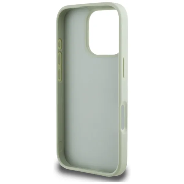 Guess Grained Big 4G Logo Small Classic Logo - Case for iPhone 16 Pro (green)