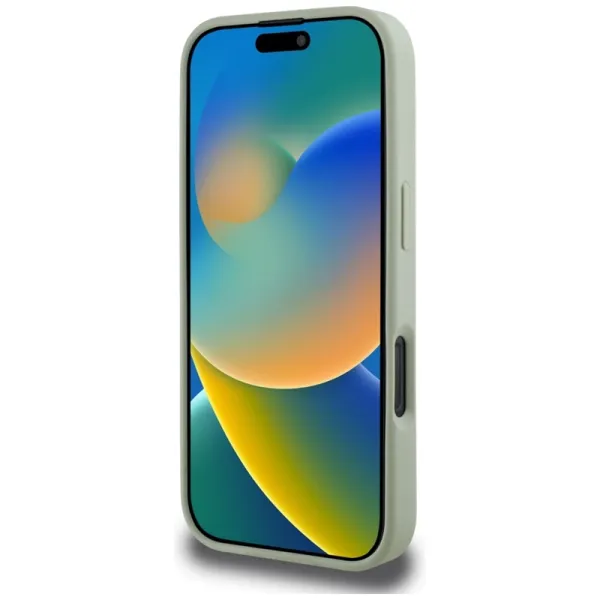 Guess Grained Big 4G Logo Small Classic Logo - Case for iPhone 16 Pro Max (green)