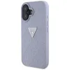 Guess Hot Stamp 4G Pattern Triangle Metal Logo - Case for iPhone 16 (purple)