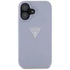 Guess Hot Stamp 4G Pattern Triangle Metal Logo - Case for iPhone 16 (purple)