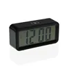 Alarm Clock Versa Black Metal 3,9 x 6,5 x 13,4 cm