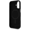 Karl Lagerfeld Saffiano Full Wrapped Elongated Metal Logo MagSafe - Case for iPhone 16 (black)