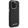 Karl Lagerfeld Saffiano Full Wrapped Elongated Metal Logo MagSafe - Case for iPhone 16 Pro (black)