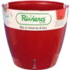 Self-watering flowerpot Riviera With water reserve Red polypropylene Circular Ø 36 x 33 cm