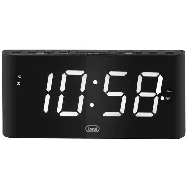 Alarm Clock Trevi EC 889 White Black