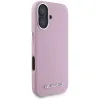 Karl Lagerfeld Saffiano Full Wrapped Elongated Metal Logo MagSafe - Case for iPhone 16 (pink)
