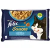 Cat food Purina Felix Sensations Cod Carrot Tomato 4 x 85 g