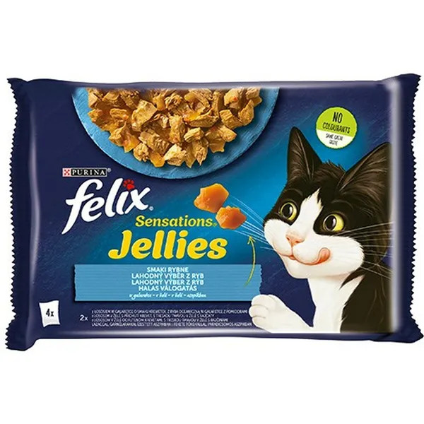 Cat food Purina Felix Sensations Salmon Cod 4 x 85 g