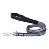 Dog Lead Red Dingo STYLE MODERN ON COOL GREY 15mm x 120 cm