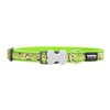 Dog collar Red Dingo STYLE MONKEY LIME GREEN 41-63 cm