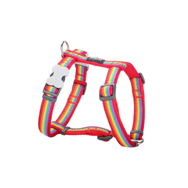 Dog Harness Red Dingo STYLE RAINBOW 36-54 cm 30-48 cm