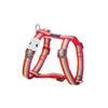 Dog Harness Red Dingo STYLE RAINBOW 36-54 cm 30-48 cm