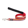 Dog Lead Red Dingo STYLE RAINBOW 15mm x 120 cm