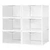 Stackable shoe box Max Home White 6 Units polypropylene ABS 23 x 14,5 x 33,5 cm