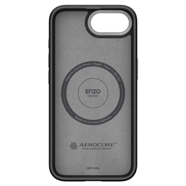 Spigen Enzo Aramid Mag MagSafe - Case for iPhone 17e / 16e (Black)