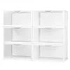 Stackable shoe box Max Home White 6 Units polypropylene ABS 35 x 18,5 x 27 cm