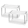 Kitchen Cupboard Organiser Max Home White 2 Shelves 2 Units 37,5 x 25,5 x 19 cm