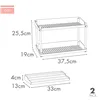 Kitchen Cupboard Organiser Max Home White 2 Shelves 2 Units 37,5 x 25,5 x 19 cm