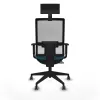 Office Chair with Headrest Piqueras y Crespo 1D066G1 Petroleum green