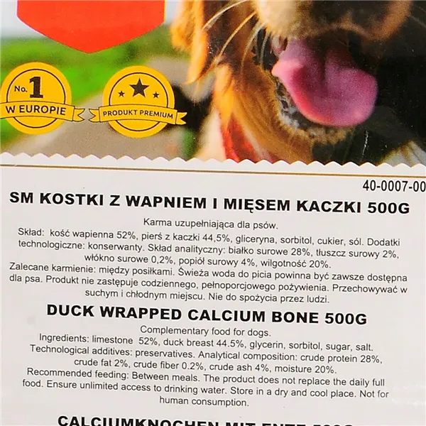 Dog Snack Maced Bone Duck 500 g