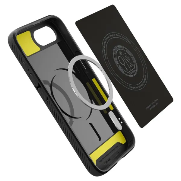 Spigen Rugged Armor Mag MagSafe - Case for iPhone 17e / 16e (Matte Black)