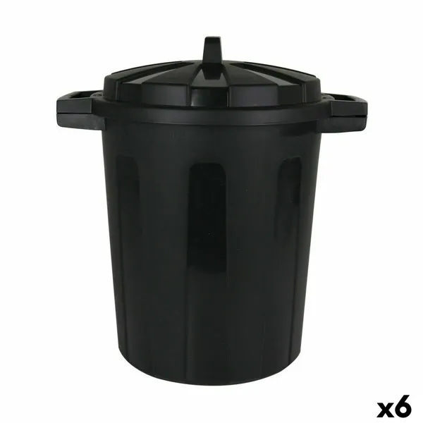 Rubbish Bin Dem Black 45 x 35 x 48 cm (6 Units)