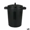 Rubbish Bin Dem Black 45 x 35 x 48 cm (6 Units)