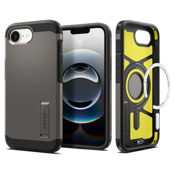 Spigen Tough Armor Mag MagSafe - Case for iPhone 17e / 16e (Gunmetal)