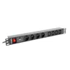 Power Socket 8 Sockets with Switch Lanberg PDU-04E04I-0200-IEC-BK 2500W 2 m