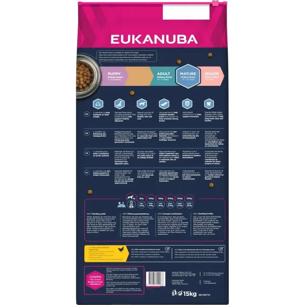 Fodder Eukanuba MATURE Adult Chicken 15 kg