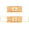 HA1023 BAMBOO BATHTUB SHELF
